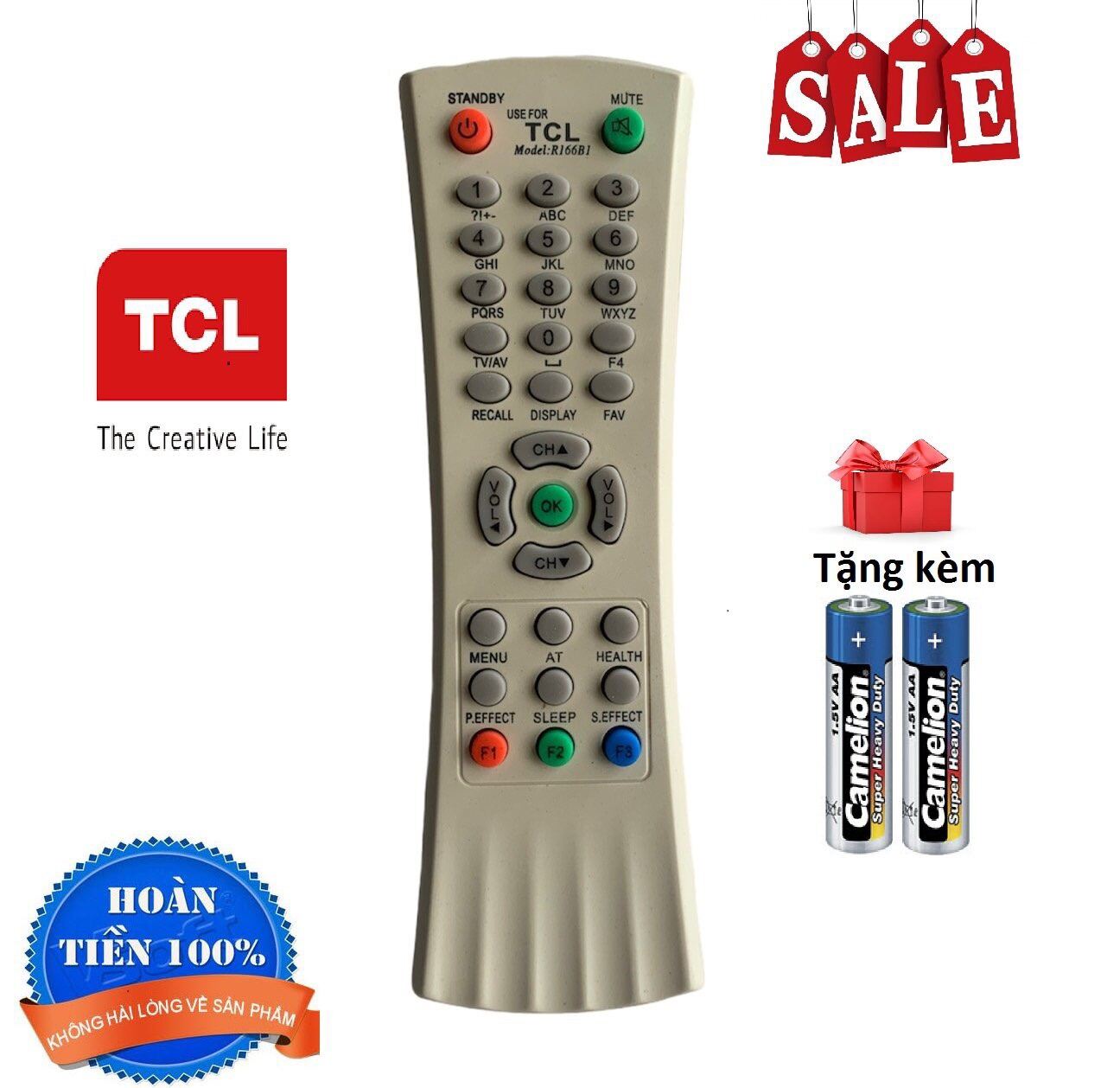 Bảng giá Điều khiển tivi TCL - Hàng tốt [ tặng kèm pin ]