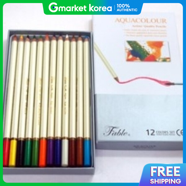 Bút chì màu nước Dong-A Faber (12 màu/24 màu)/Bút gốc nước/Vẽ phác thảo/Vẽ tranh/Bút