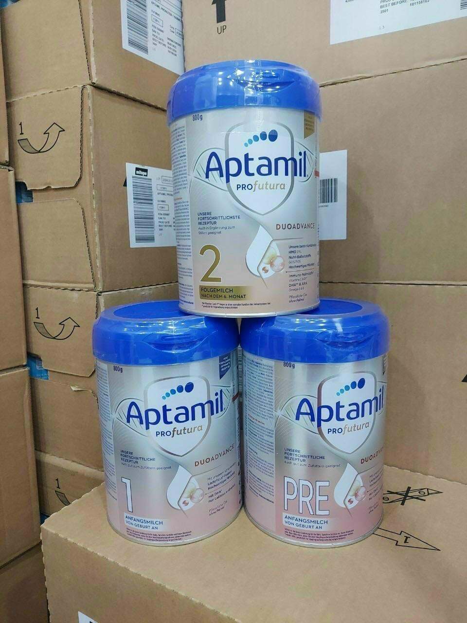 Sữa aptamil bạc nội địa đức đủ số date mới