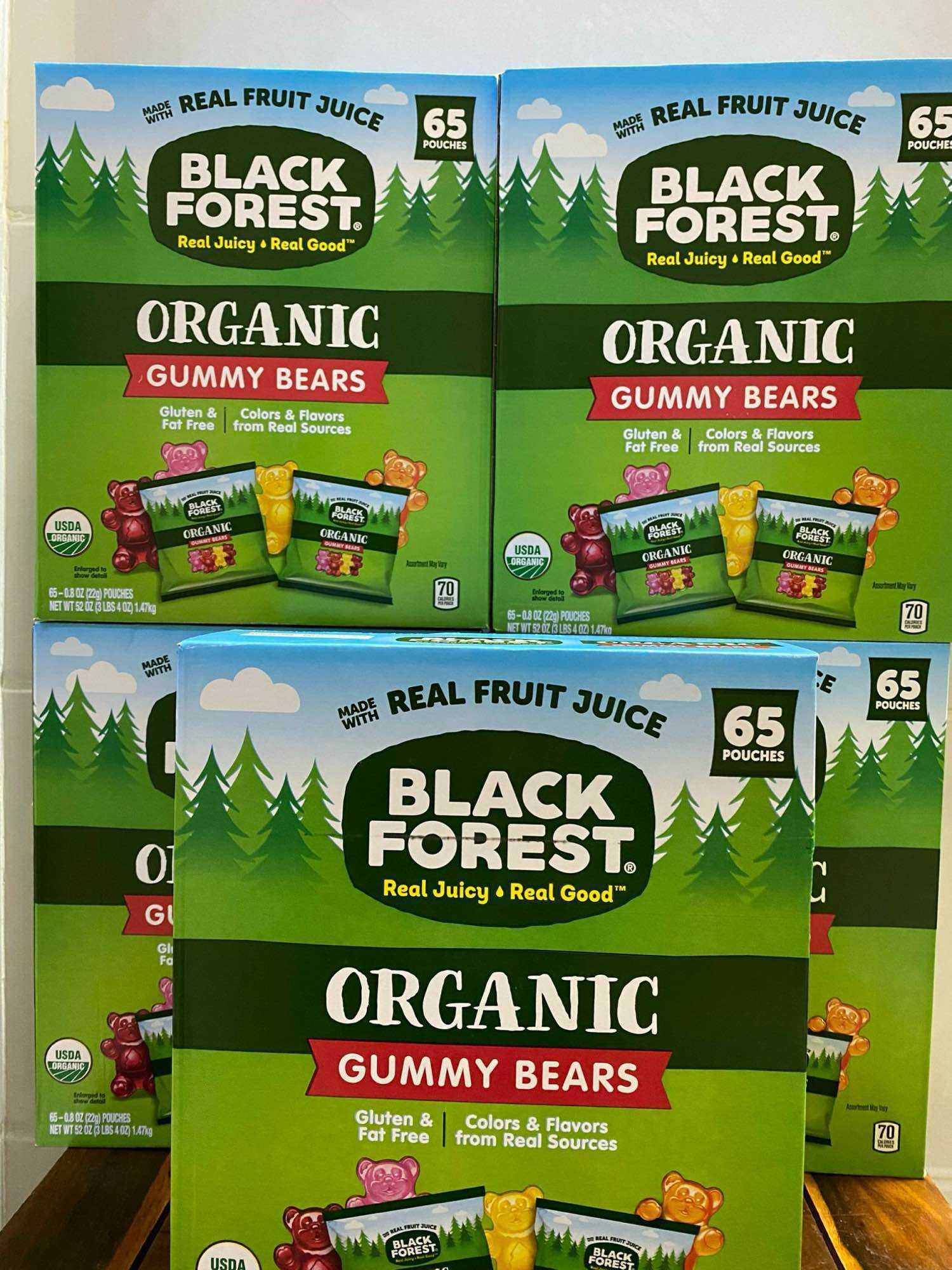 (05/2025)Kẹo Dẻo Organic Gummy Bear BLACK FOREST 1.47kg/thùng
