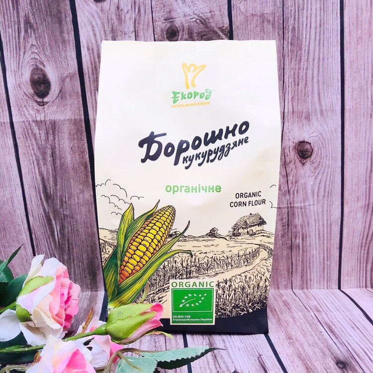 [Tách lẻ 250g] Bột bắp hữu cơ Ecorod Ukaraina - Date 04/2023