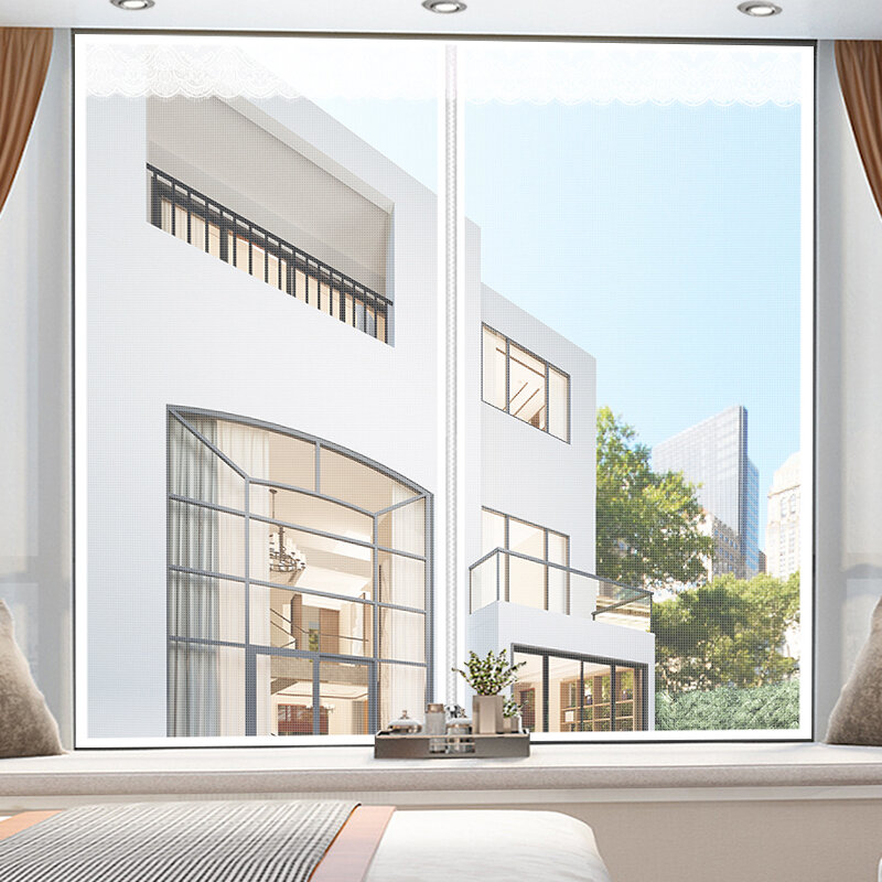 Lưới cửa sổ lưới rèm cửa chống muỗi từ tính miếng dán ma thuật cửa sổ nam châm tự dính gia dụng cửa sổ cát cửa lưới rèm cửa sổ tự lắp