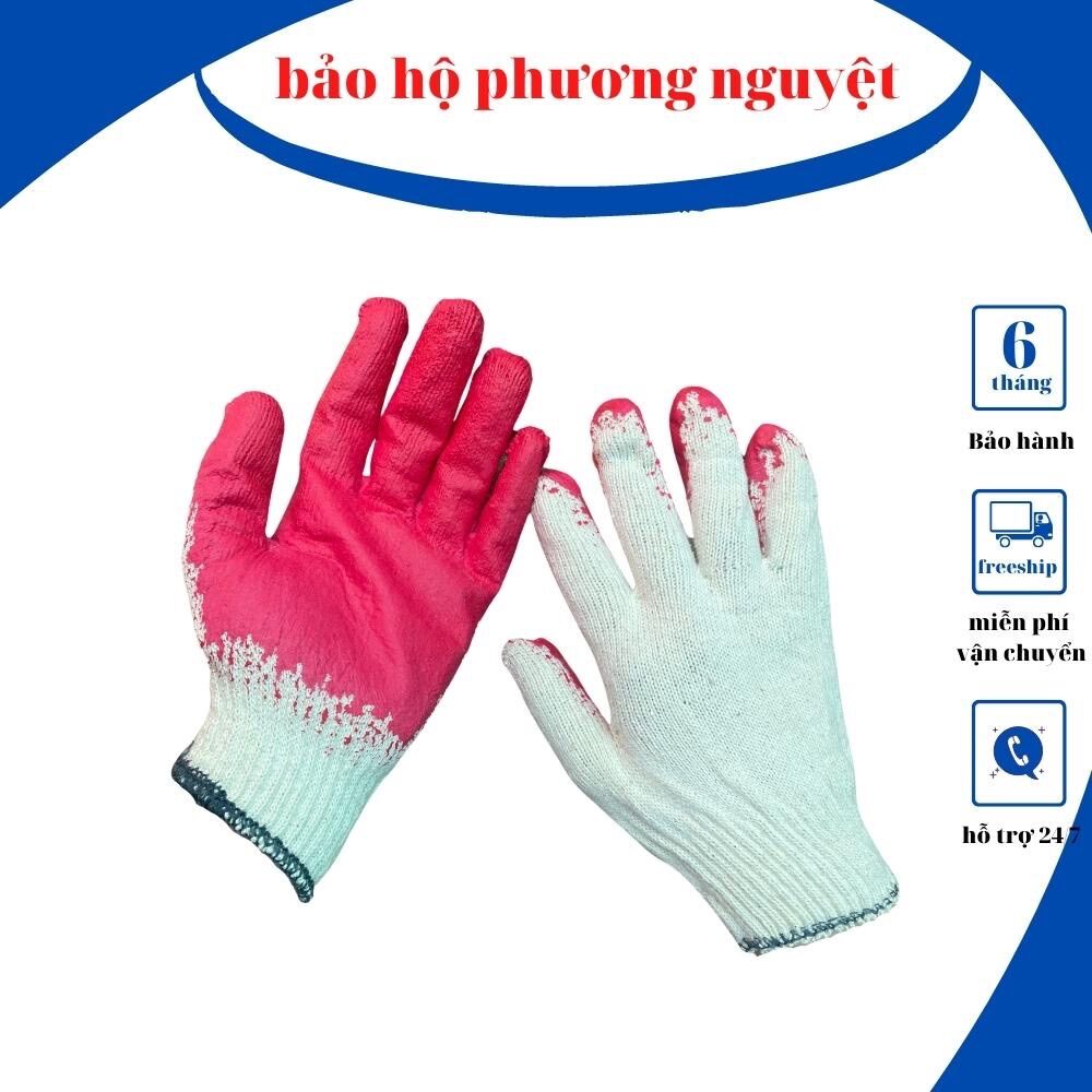 1 đôi găng gang tay vải PHỦ SƠN ĐỎ