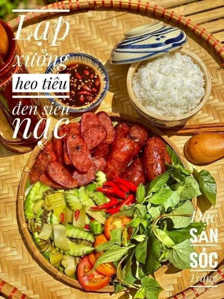 [Freeship Max][Ảnh thật]Lạp xưởng tiêu đen 500g