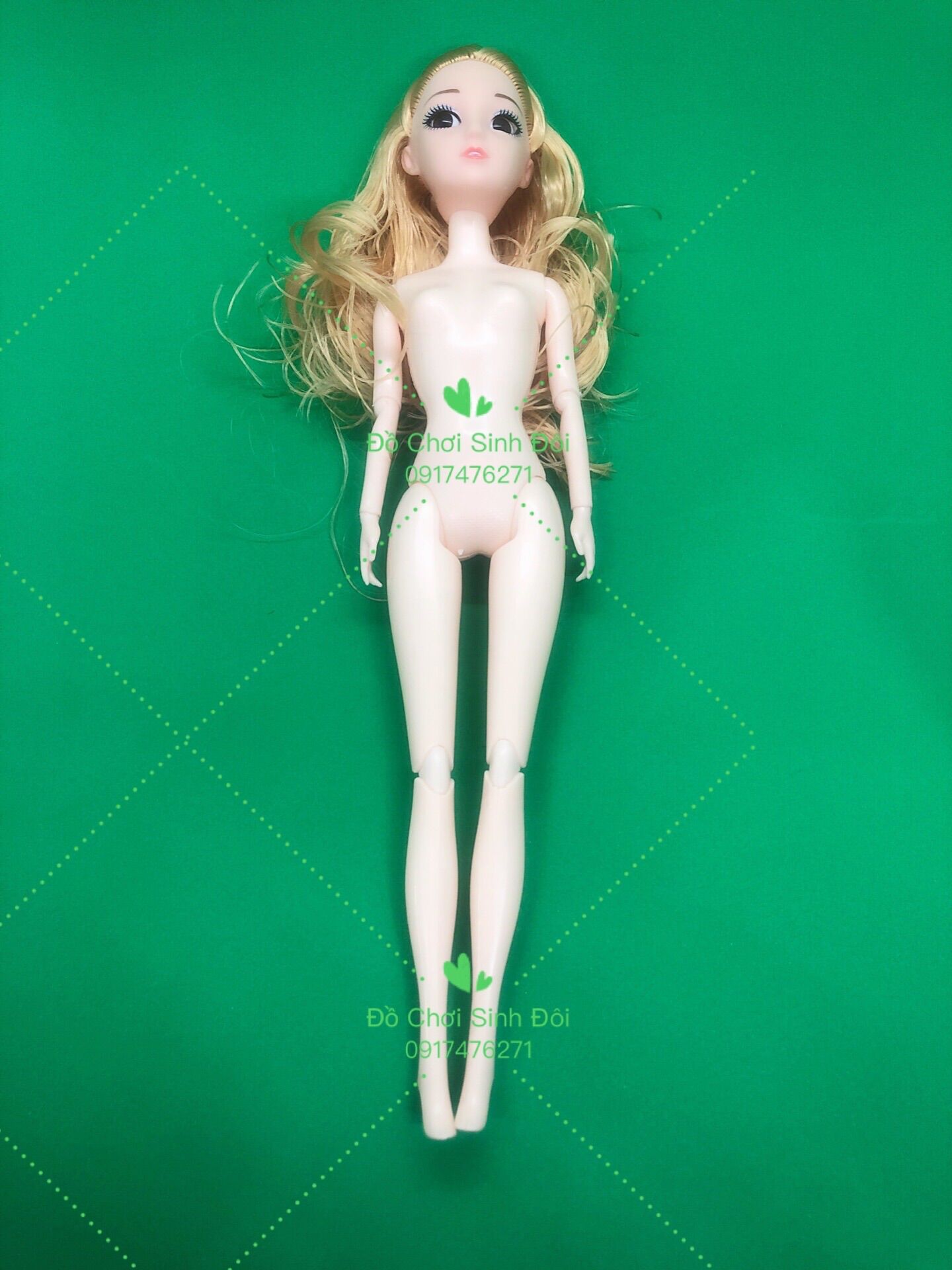 Búp bê 30 cm - thân 11 khớp mắt 3D