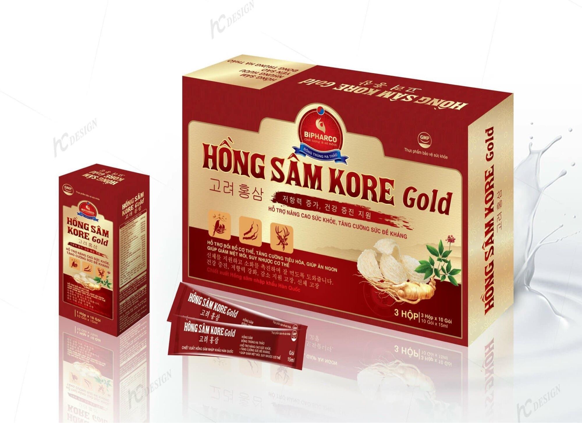 Hồng Sâm Hàn Quốc Kore Gold Hỗ Trợ Nâng Cao Sức Khỏe Tăng Cường Sức Đề Kháng, Tăng Cường Tiêu Hóa