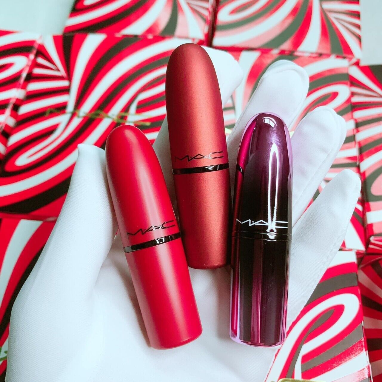 Set Son Mac chính hãng Vỏ nhám 3gr x 3 - Power kiss lipstick Trio Kit