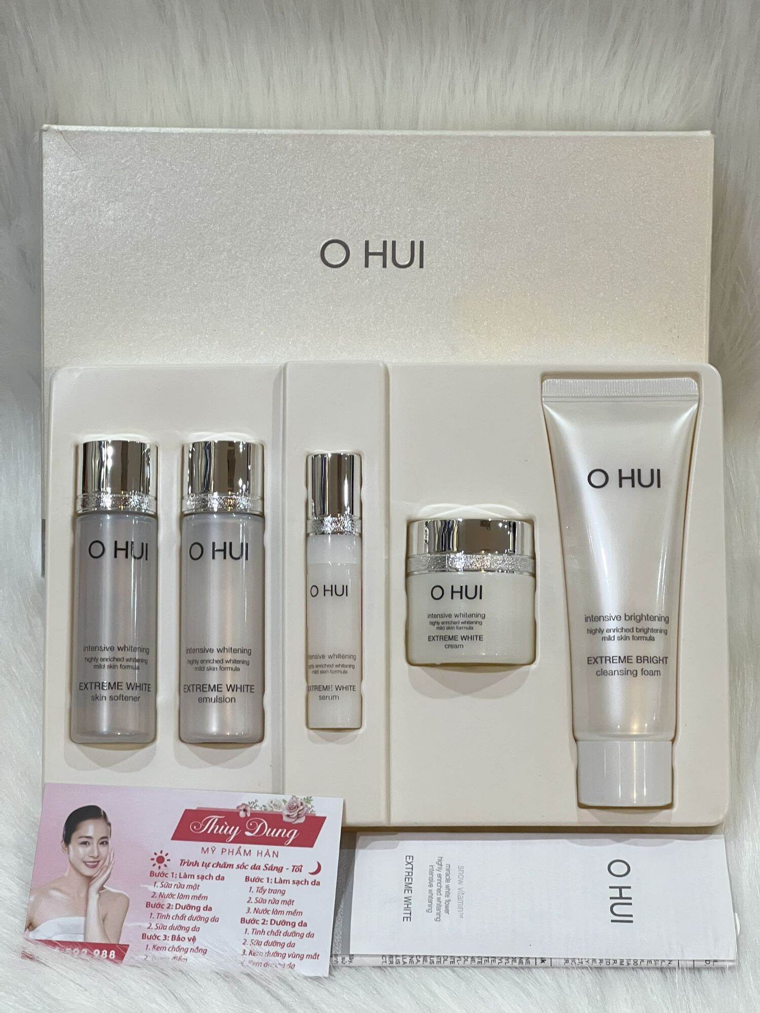 ( Chính Hãng LG VINA) Set Mini dưỡng trắng da Ohui Extreme White 5sp. Date 2026
