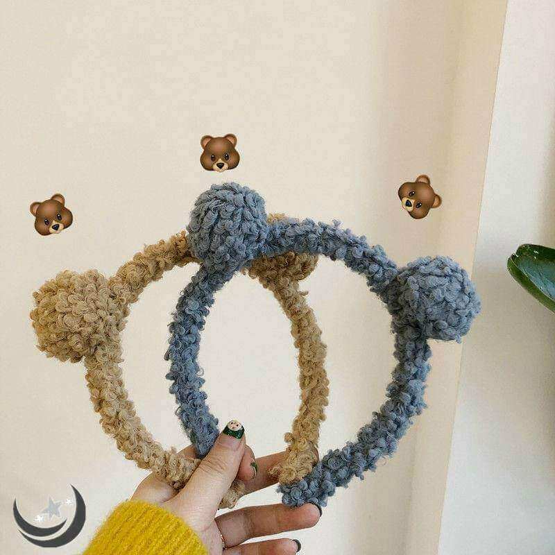 Băng Đô Bờm Cotton Phối Tai Gấu PKT04