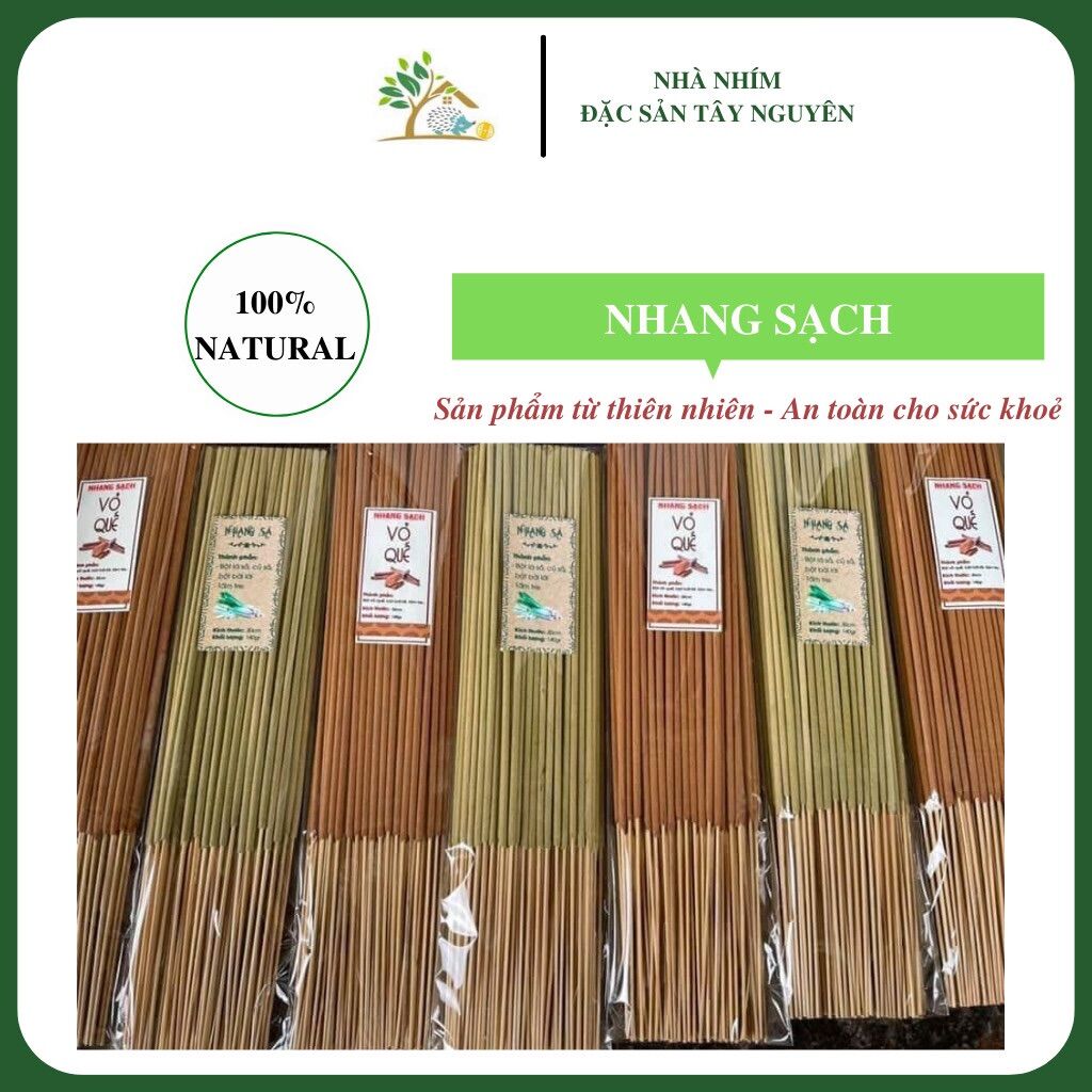 Nhang sạch hương sả không hoá chất hương thơm dễ chịu không hại sức khoẻ