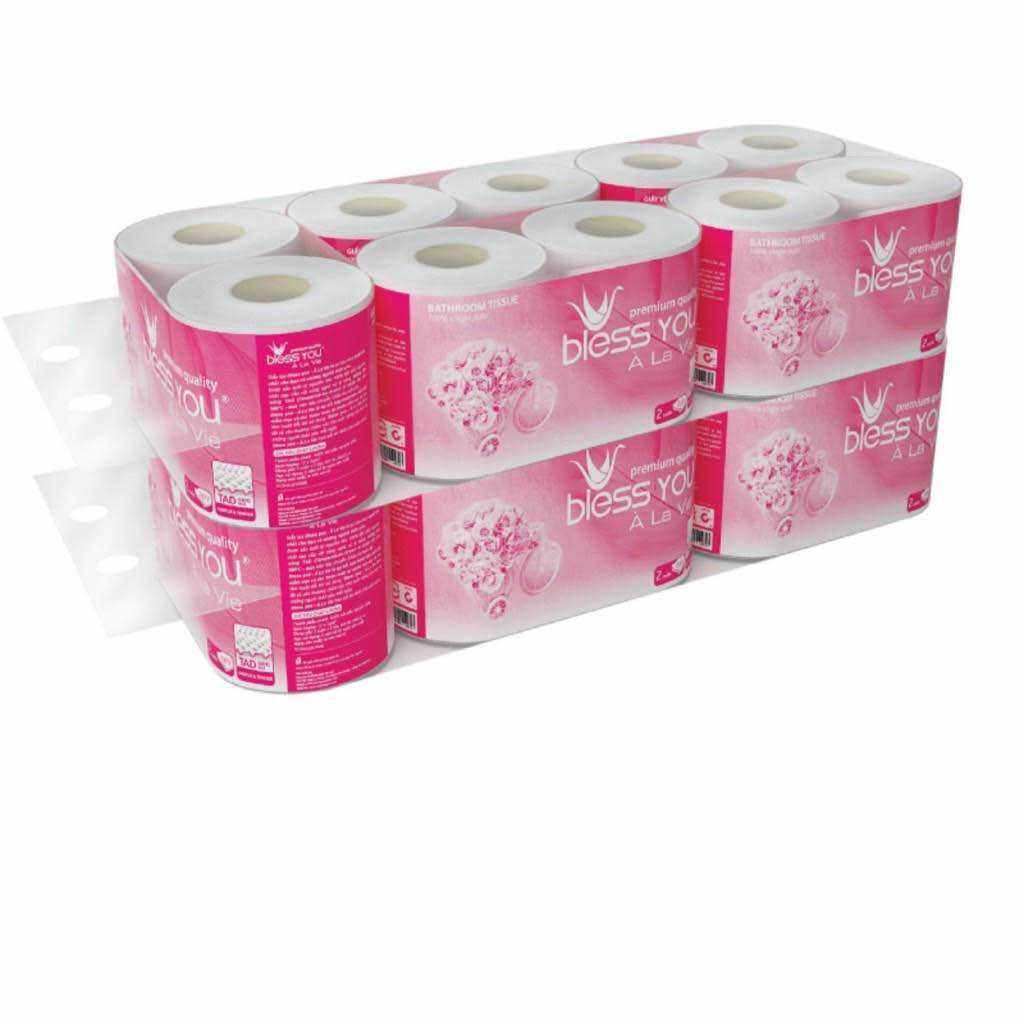 Giấy vệ sinh Bless You 10 cuộn hồng