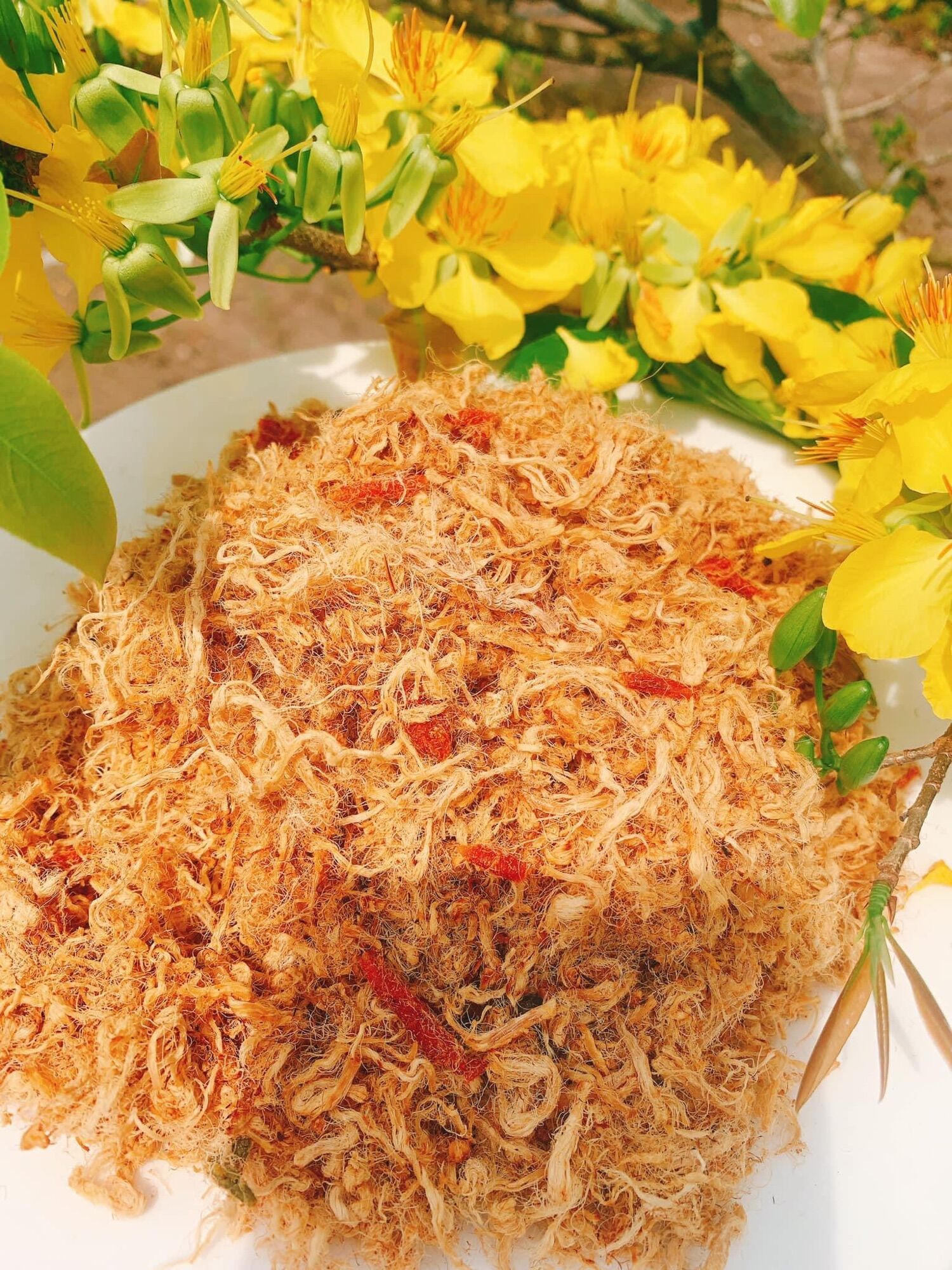 Chà bông thịt heo 500g - tươi ngon cay cay rất đậm vị - nhà làm