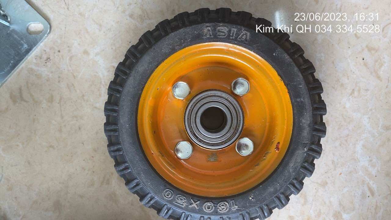 Bánh xe 160x 50 cao su đặc