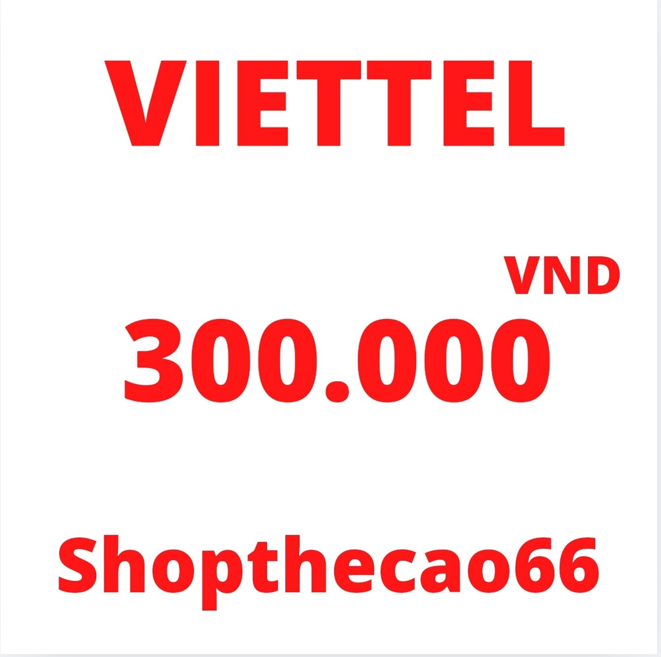 Viettel scratch card 300,000 VND