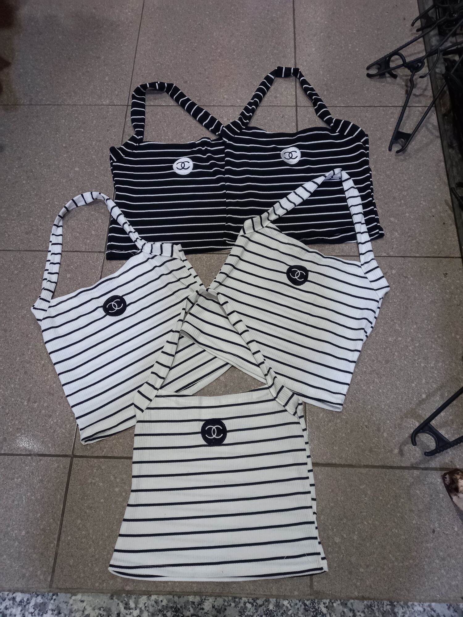 Áo Yếm Sọc Croptop