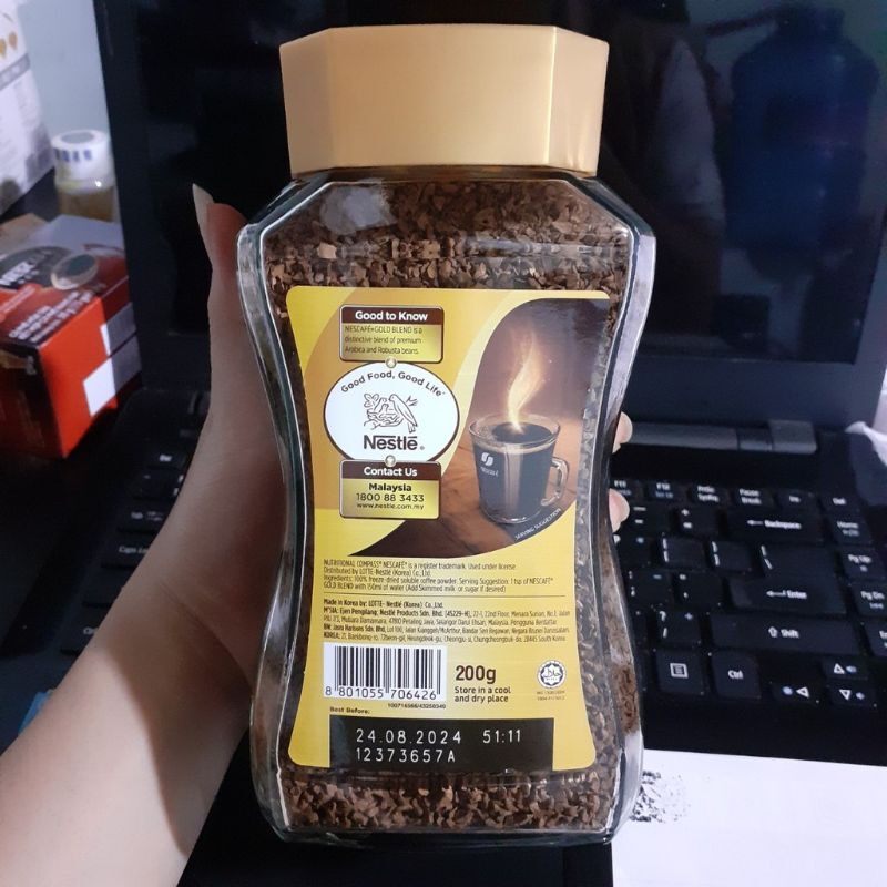 Nescafe Gold nhập khẩu Hàn Quốc 200g