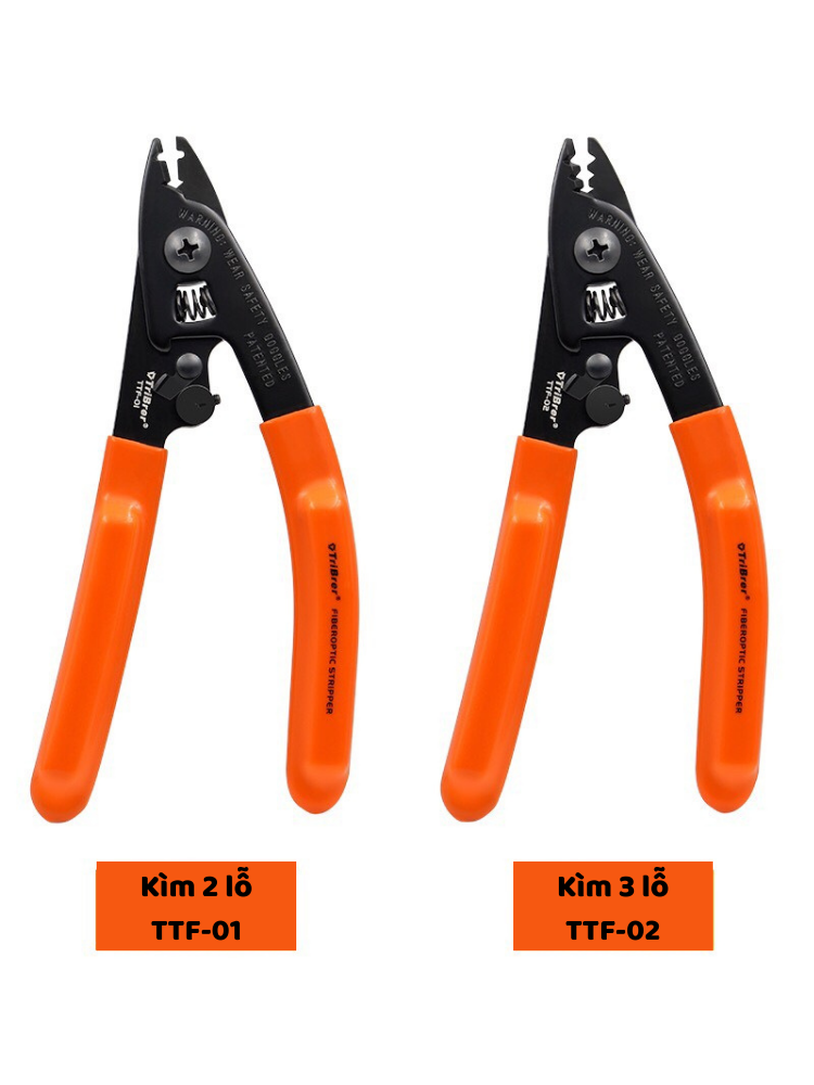Kìm tuốt sợi quang triber 3 lỗ | kìm tuốt quang hàng chính hãng tribrer