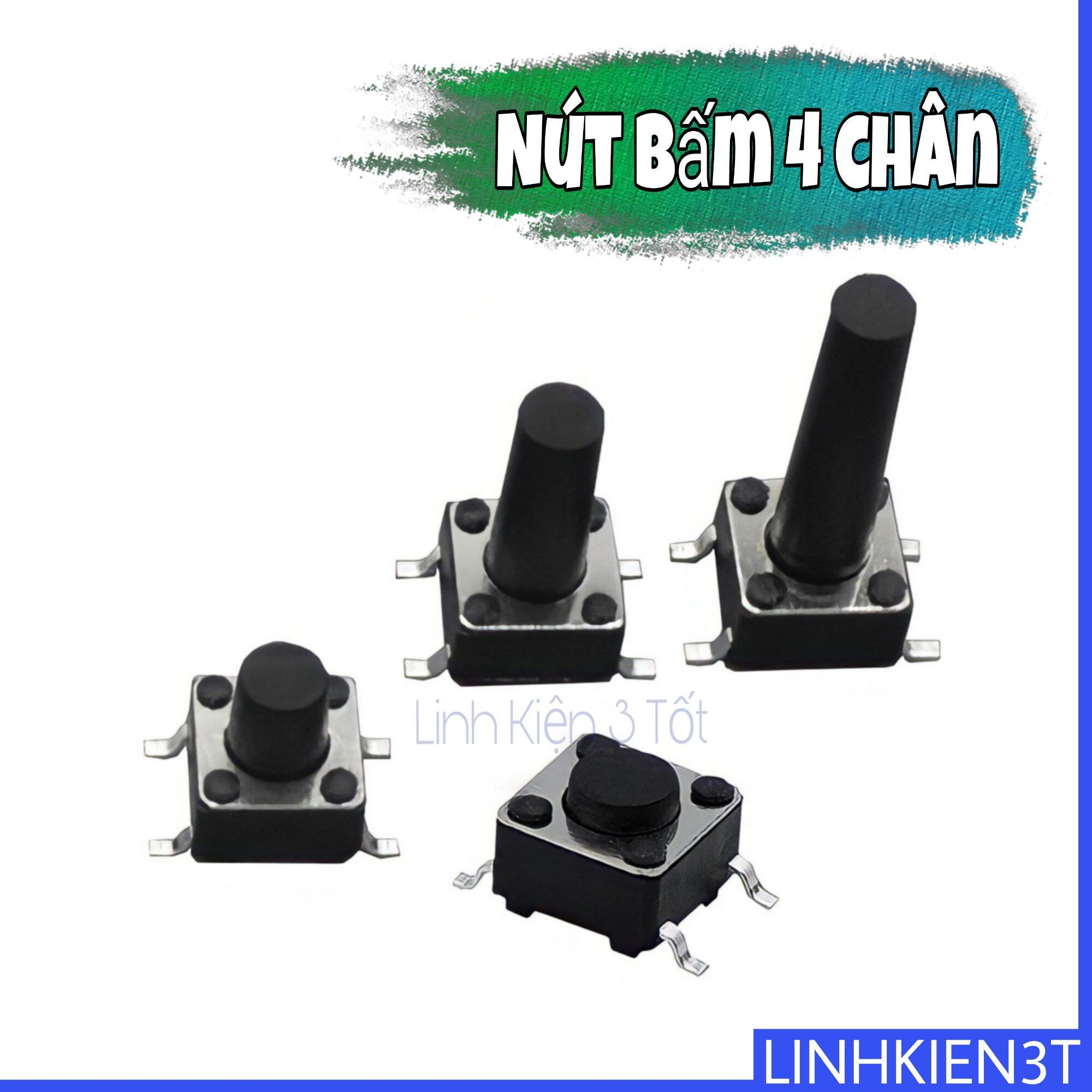 Nút nhấn 4 chân to nhỏ