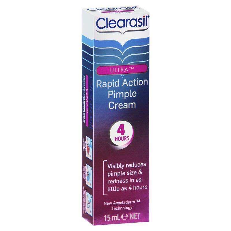 Kem hỗ trợ giảm mụn Clearasil Ultra Rapid Action Pimple Cream 15ml