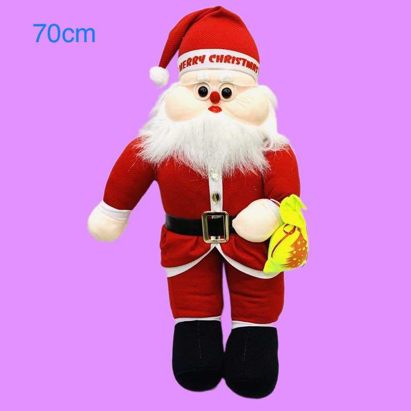 Gấu bông ông già noel 70cm 50cm 40cm phụ kiện trang trí noel quà tặng giáng sinh