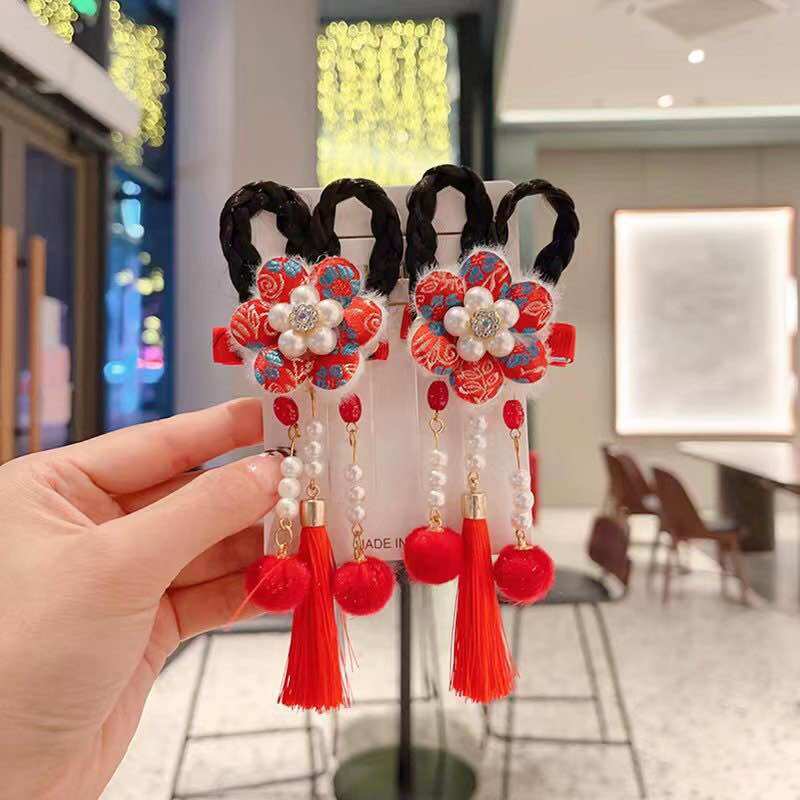 Set kẹp tóc cổ trang trung hoa cho bé