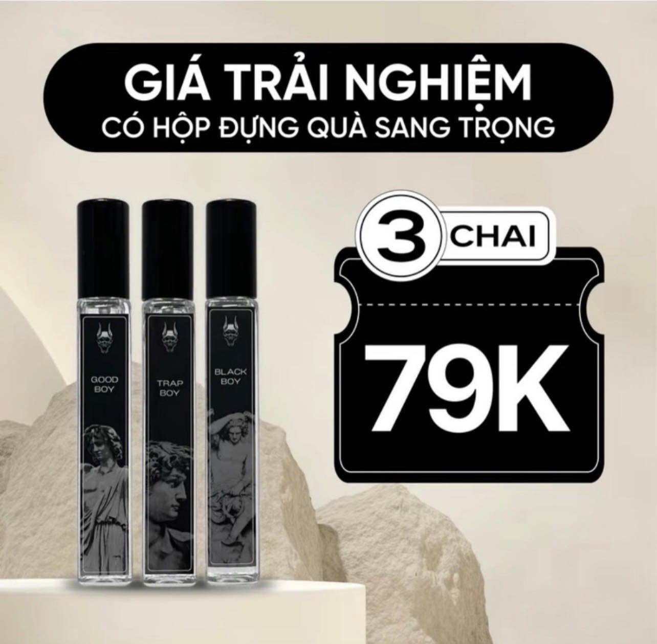 [ COMBO 3 CHAI NƯỚC HOA NAM ] Nước hoa nam Level - Thanh lịch /Cuốn hút /Mạnh mẽ