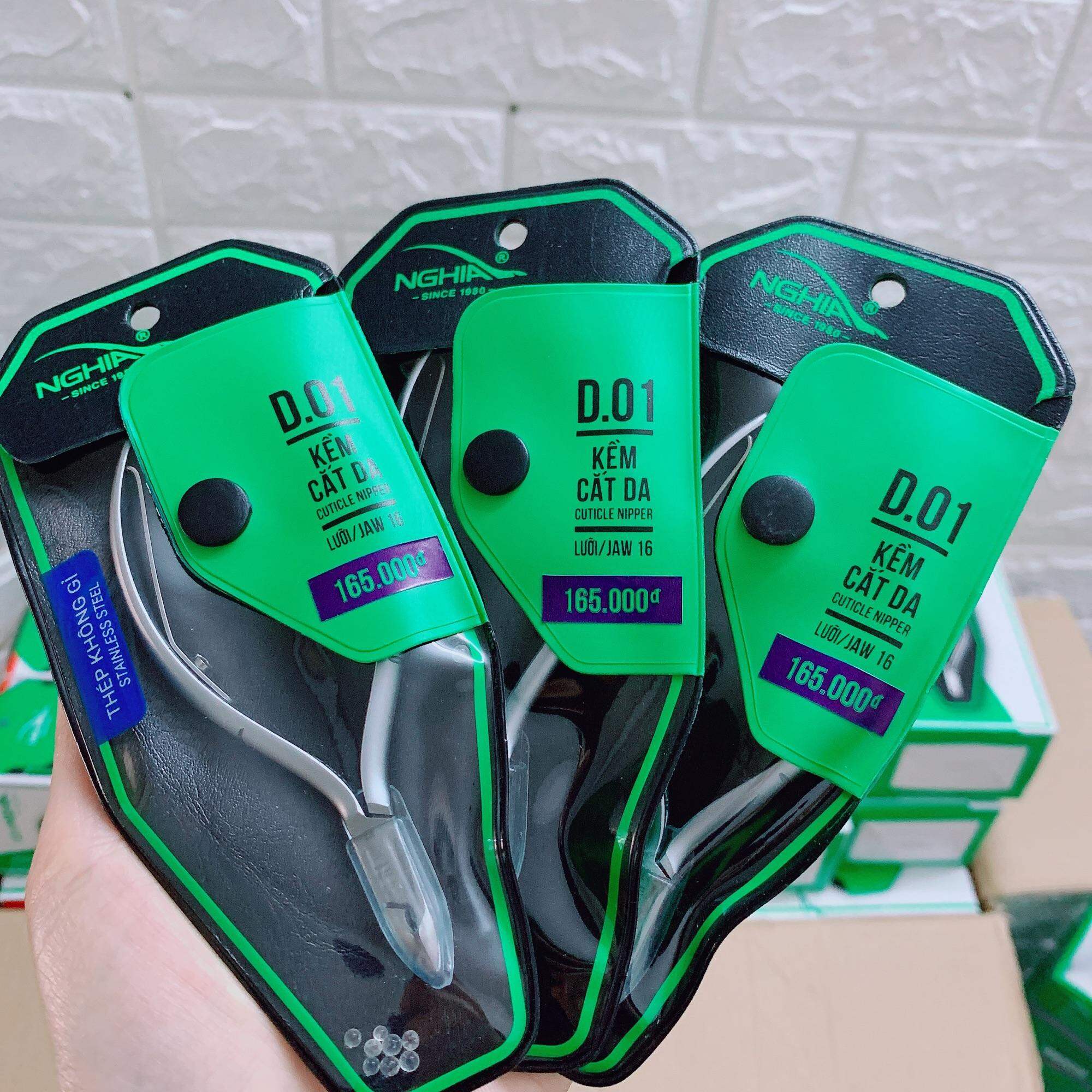 Kềm Nghĩa kềm cắt da inox D01 (LanChiNail)