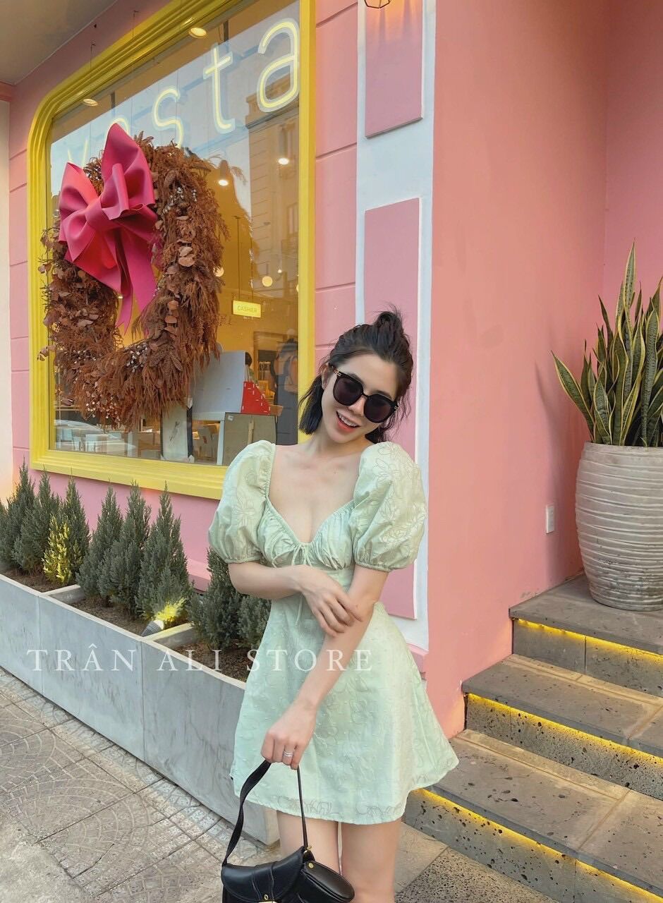 (SHOP BIGSIZE nữ 50kg đến 90kg) ĐẦM DÁNG A TAY PHỒNG