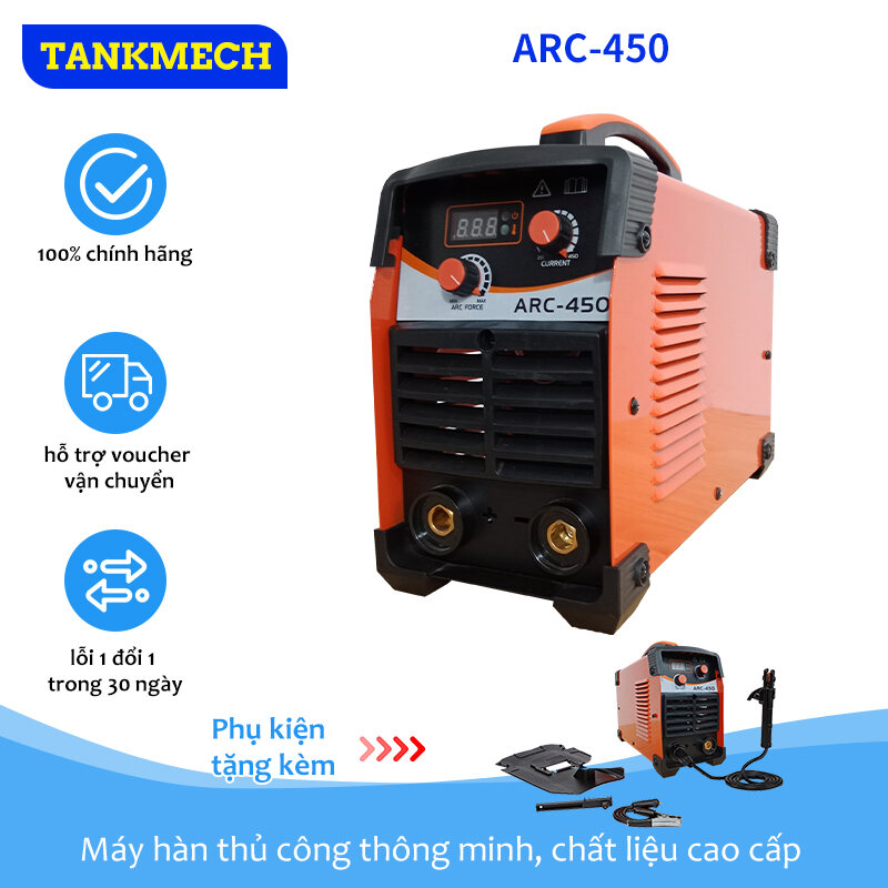 Máy hàn điện tử Jasic ARC 450 Chính hãng tặng kèm mặt nạ hàng cao cấp - Máy hàn jasic ARC 450 Bảo hà