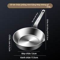 CUGF | Chảo Nhỏ Bằng Thép Không Gỉ Chống Dính