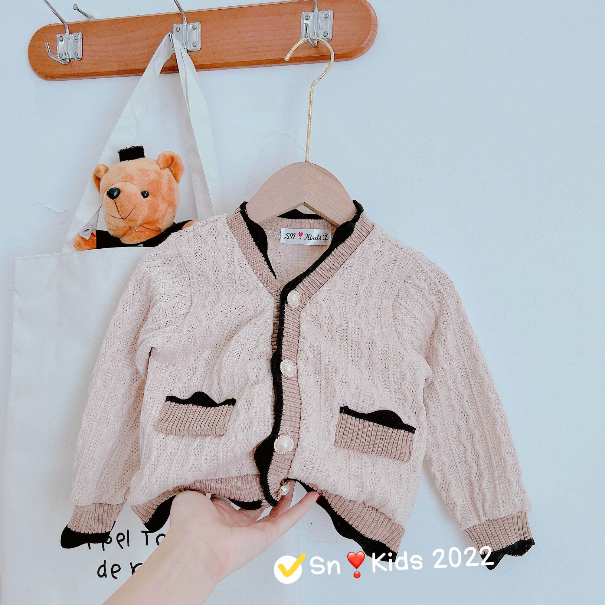 Áo khoát bé gái - áo khoát len Cardigan bé gái size 9 - 30ky