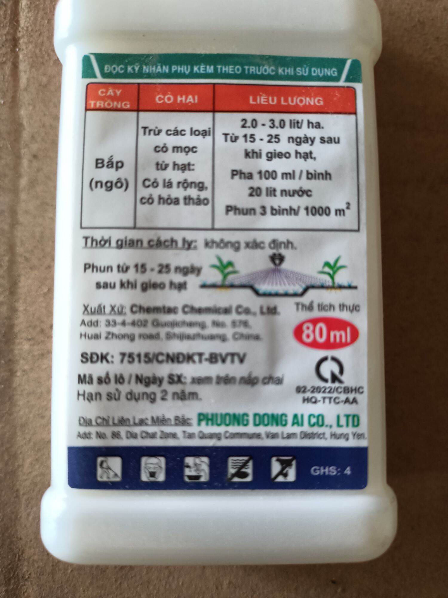 5 lọ trừ cỏ ngô AGMAXZIME 500SC SƯ TỬ LỬA