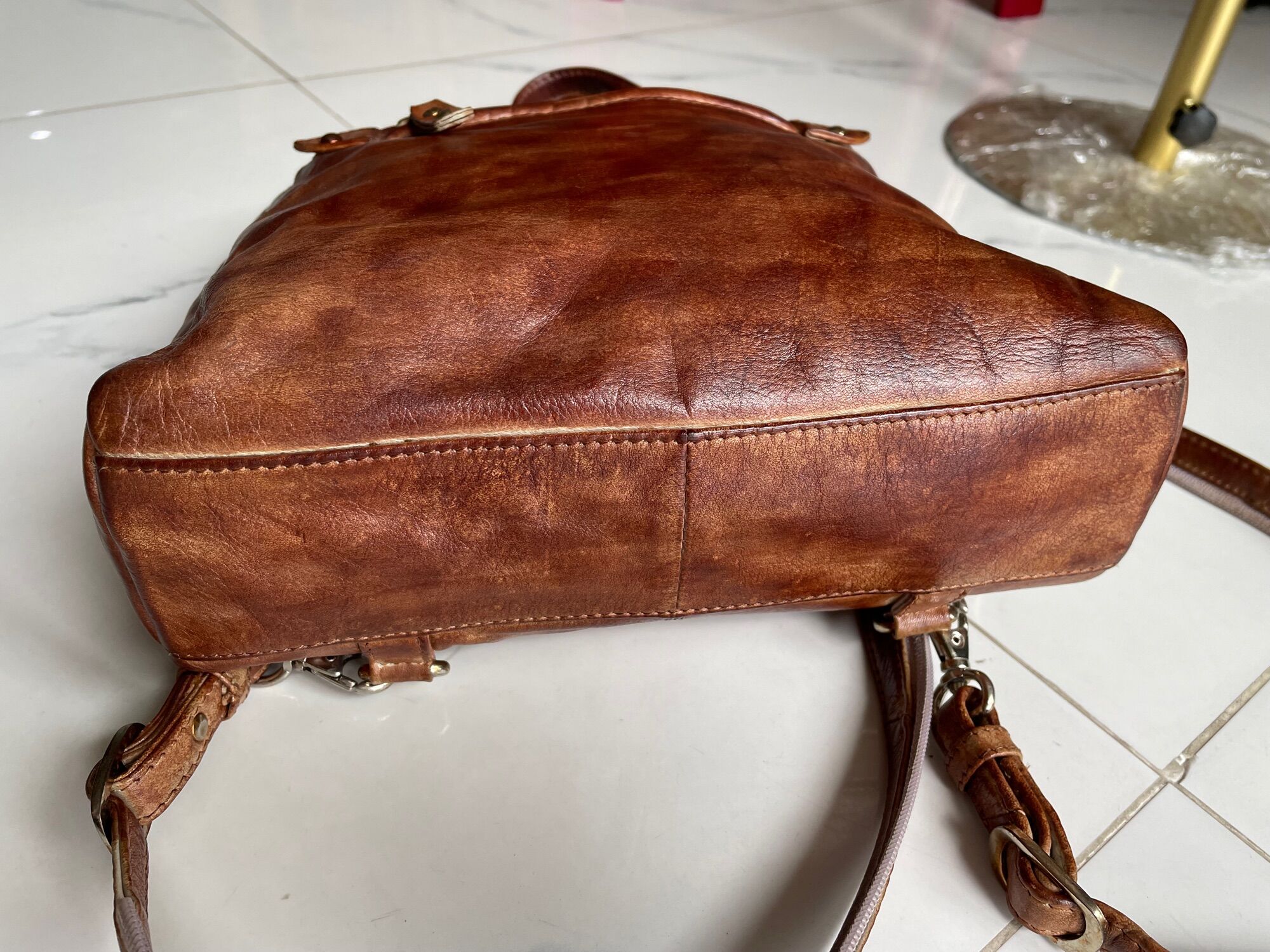 Balo si tuyển da thật 2in1