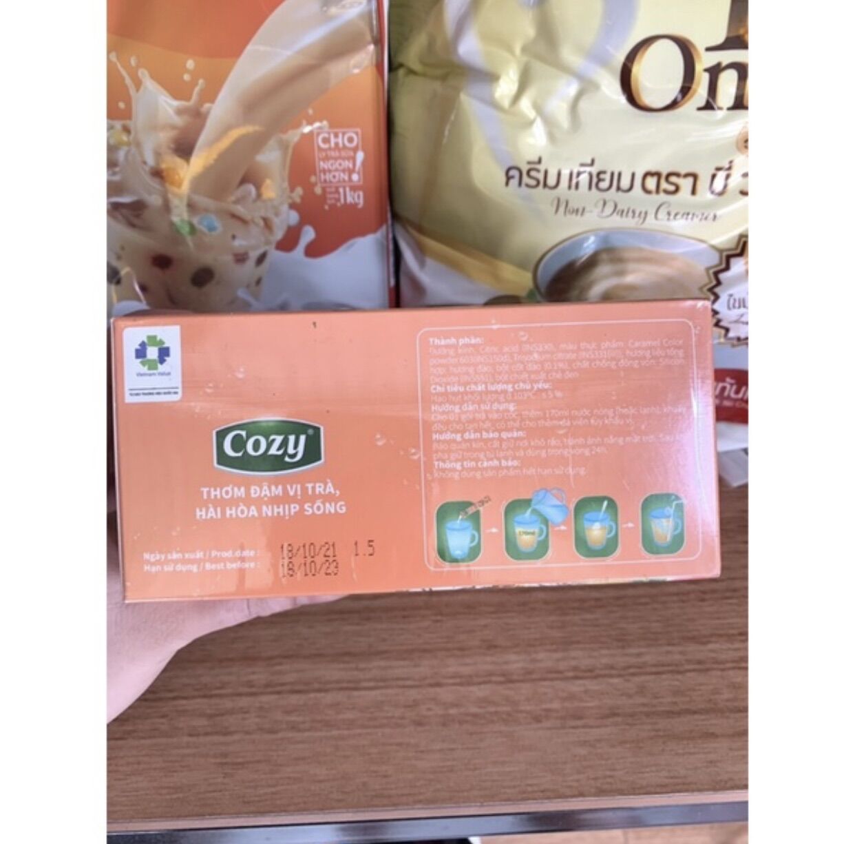 Trà Đào Hoà Tan Cozy Ice Tea (18 gói)