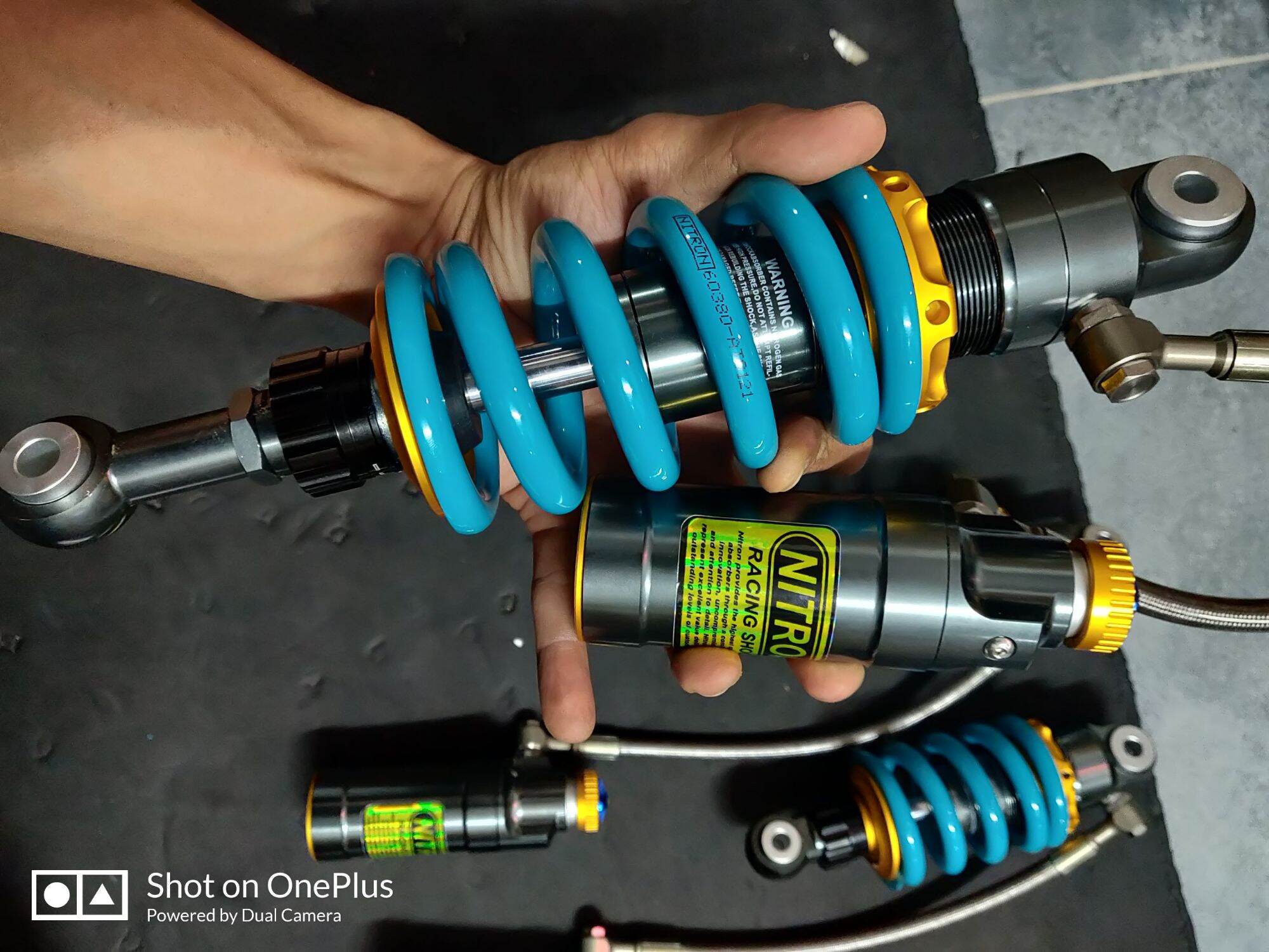 Phuộc NITRON bình dầu gắn Raider Satria