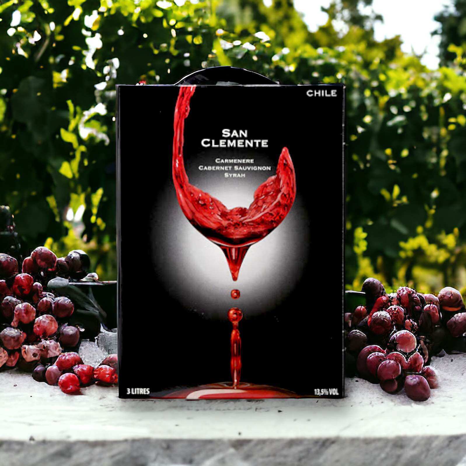 Rượu vang đỏ San Clemente Alc 13,5% Bịch 5L