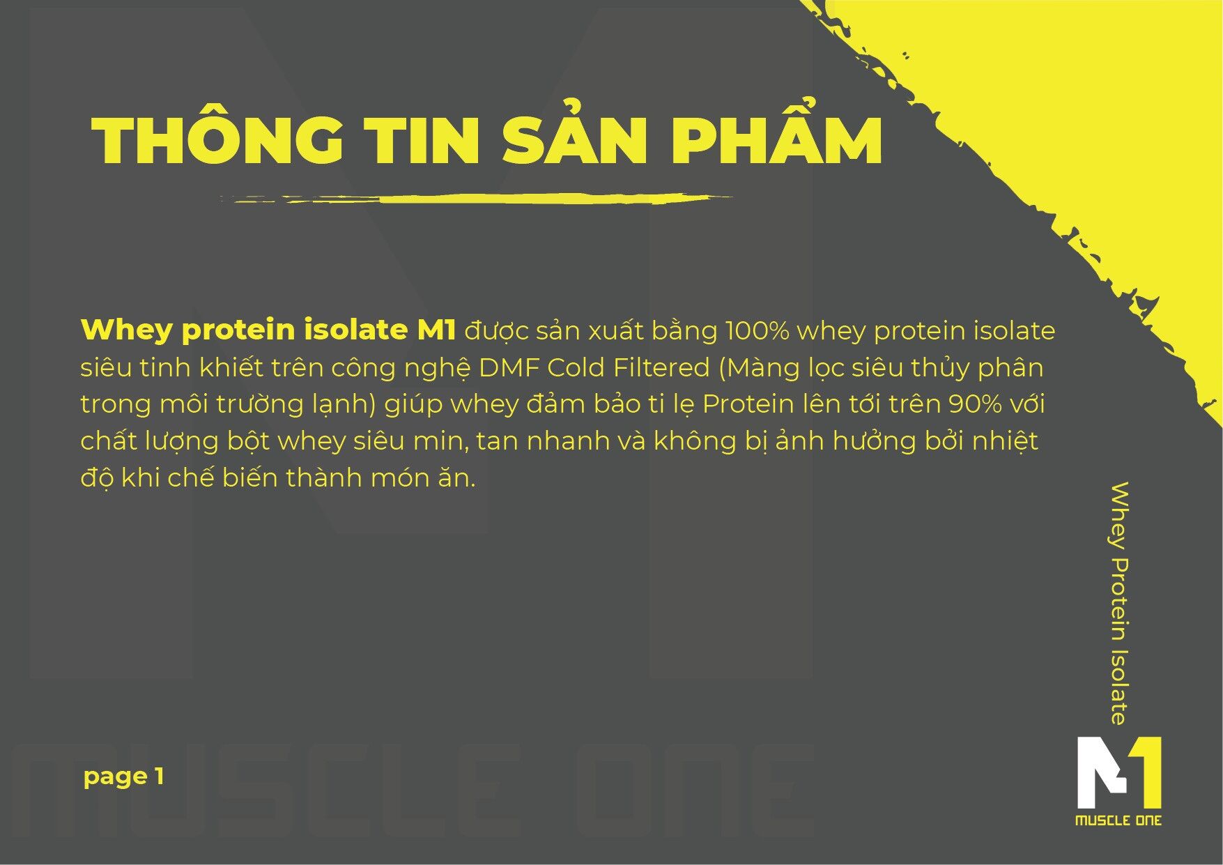 Combo 3 Túi Whey Protein Isolate M1 + 2 Quà Tặng
