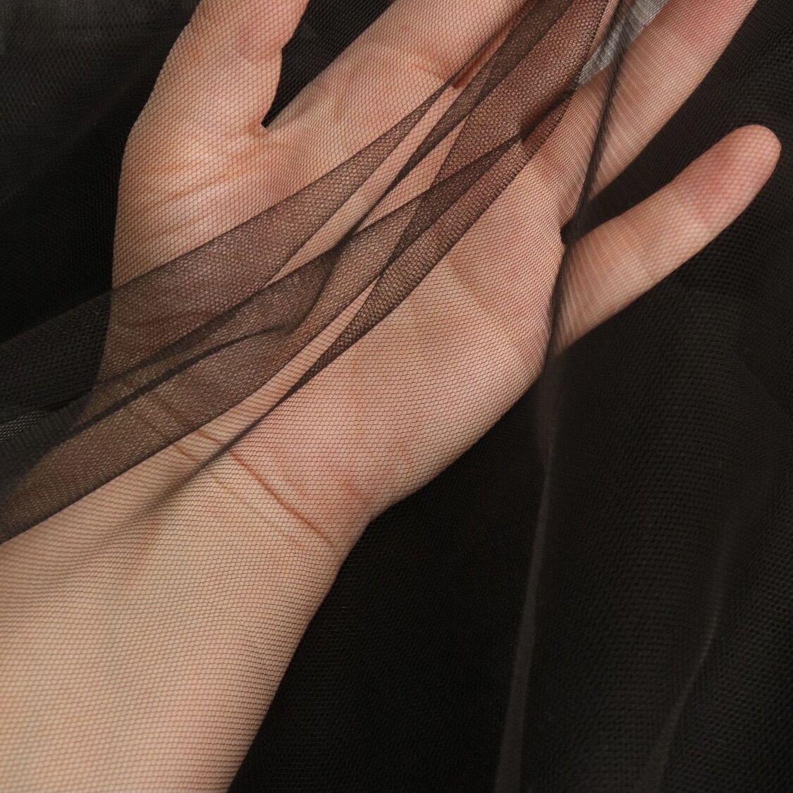 10M VOAN LƯỚI TUTU ĐEN MỀM MAY CHÂN VÁY TULLE