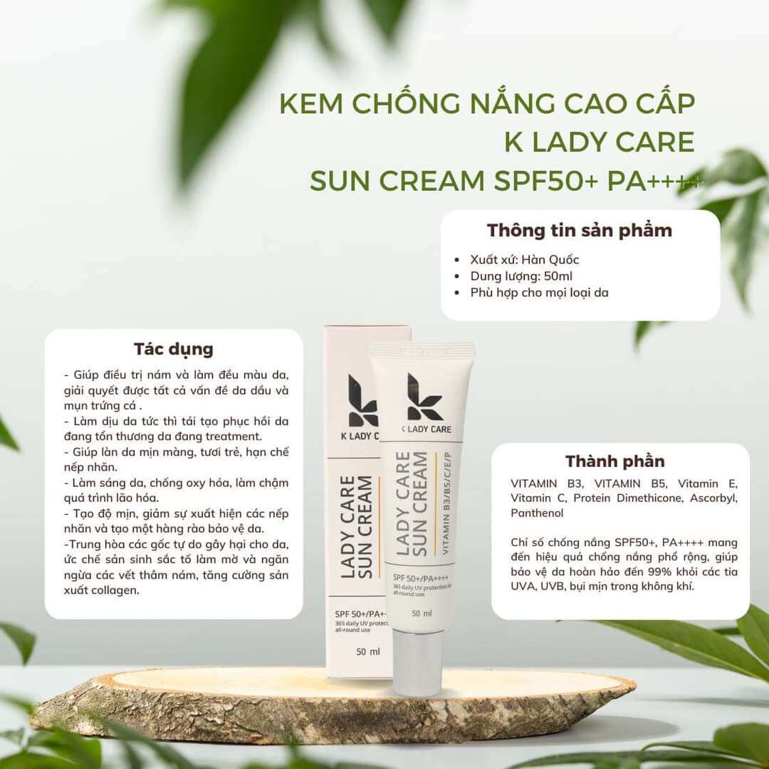 Kem Chống Nắng K Lady Care