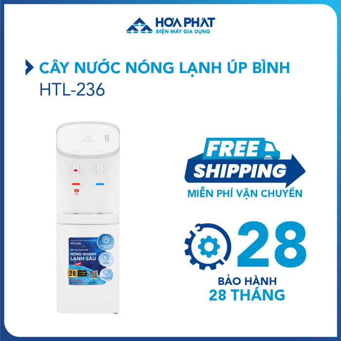 Cây nước nóng lạnh úp bình Hòa Phát HTL236 - Bảo hành 28 tháng