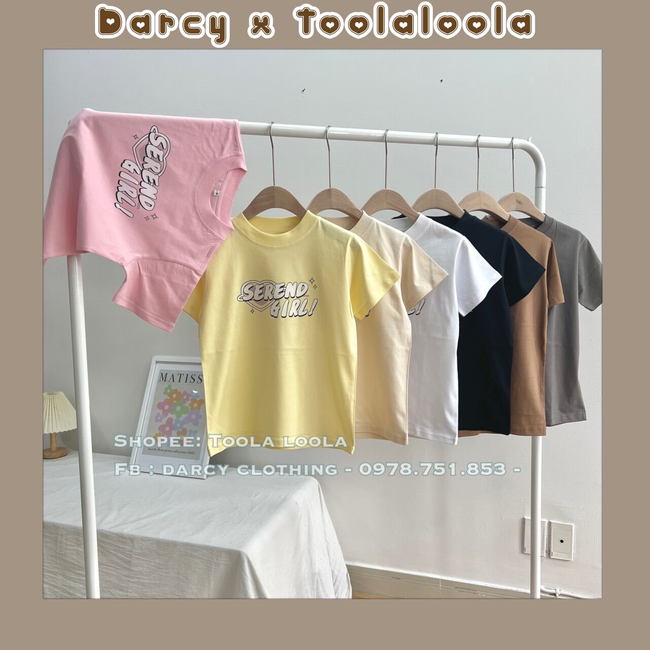 Áo baby tee serend girld áo phông nữ form nhỏ chất cotton