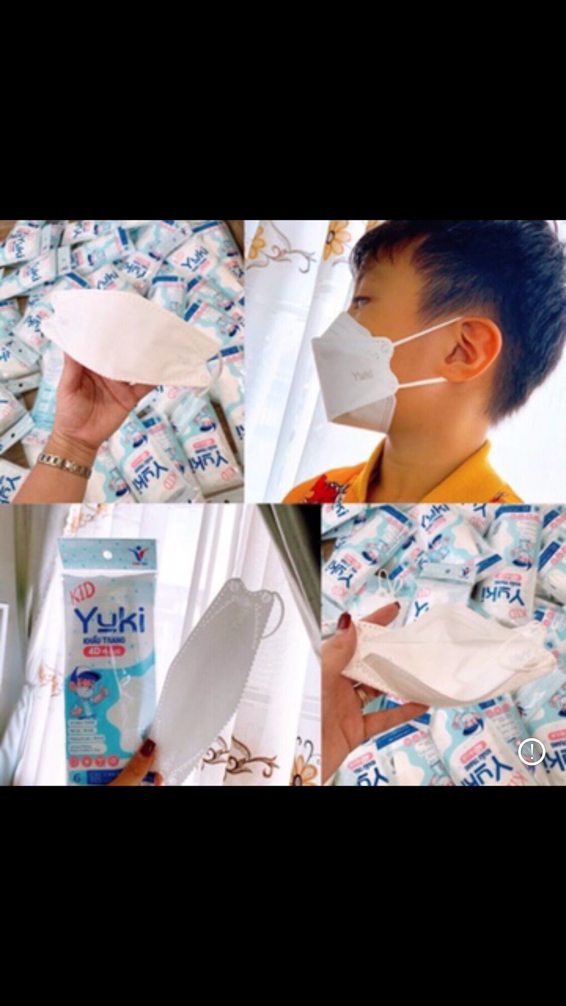 Combo 10 bịch khẩu trang trẻ em yoki kháng khuẩn
