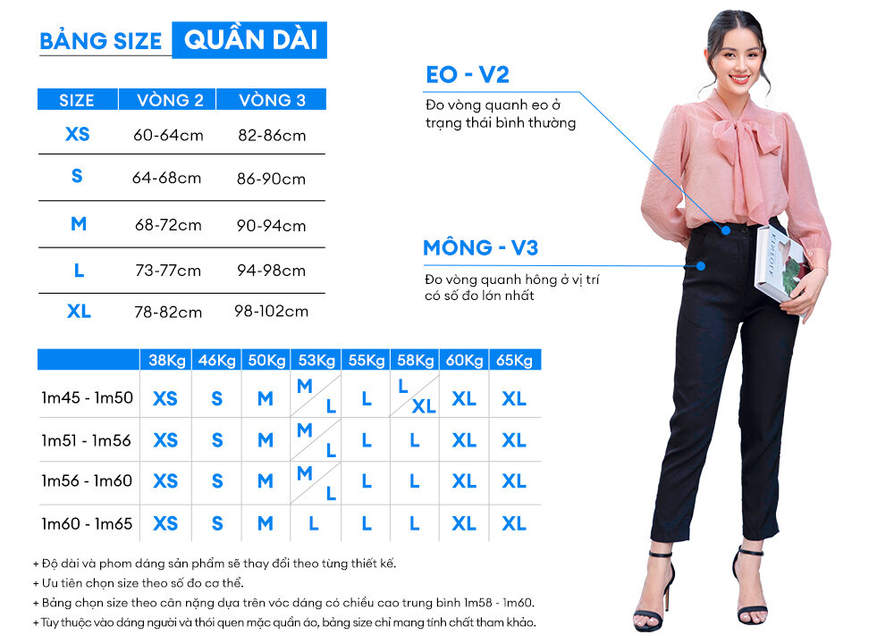 Quần tây nữ GUMAC QC05041 ống đứng