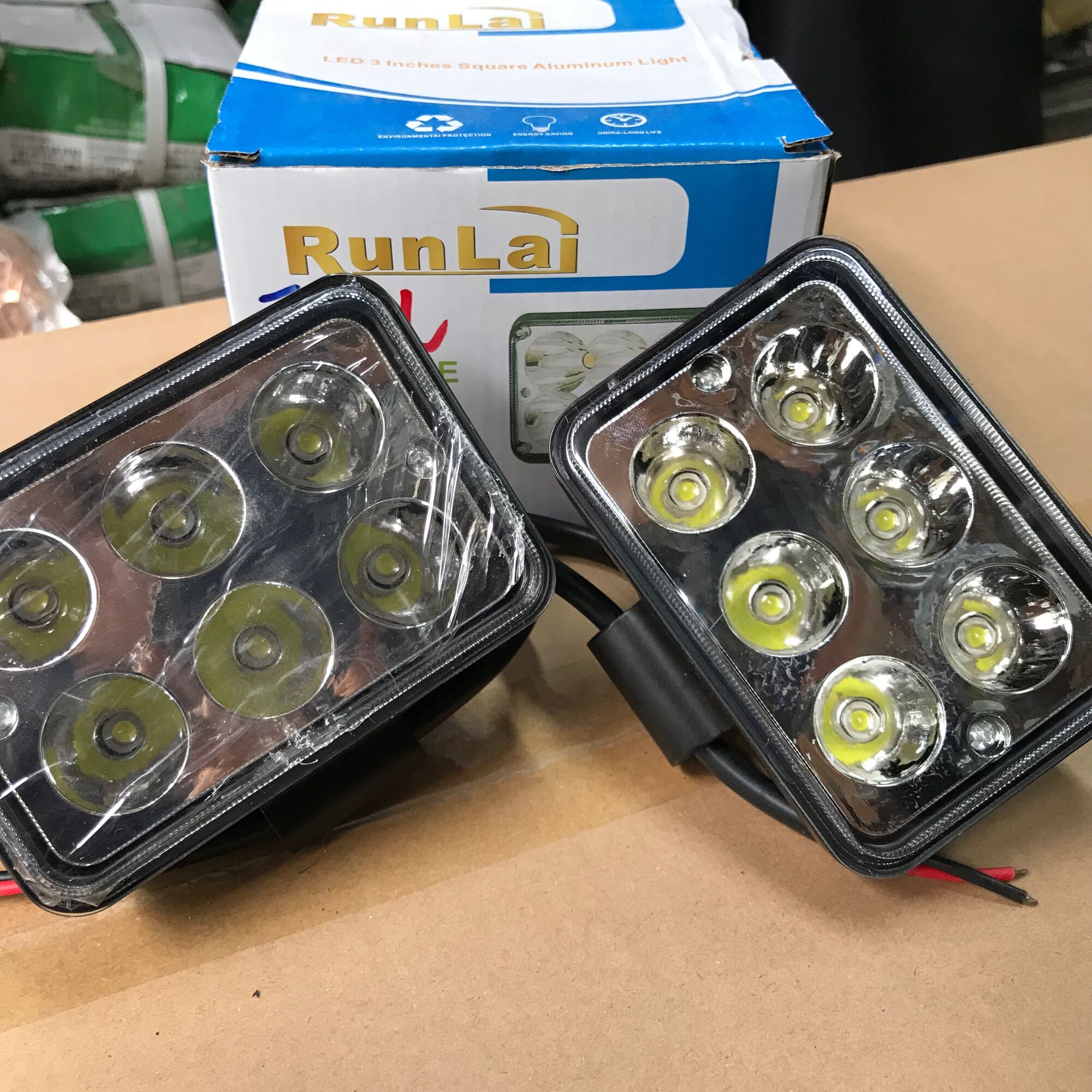 Đèn led RL 6 bóng, đèn phá sương, trợ sáng hình chữ nhật