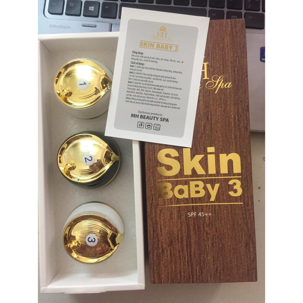 [HCM]Bộ Kem Dưỡng Nám Skin Baby3 Mh Beauty Spa Mờ Nám Tàn Nhang