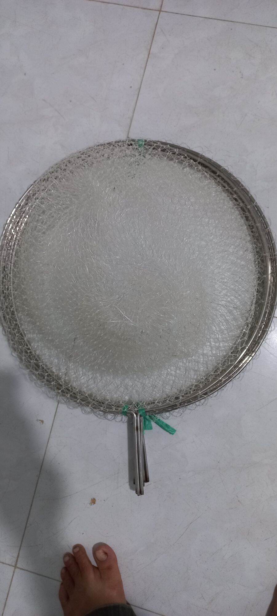 Dợt lưới xúc cá inox đường kính 30cm lh 0975880350