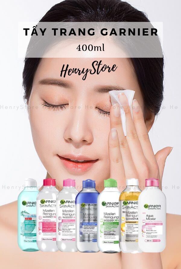 Tẩy Trang Ganier Micellar Water 400Ml