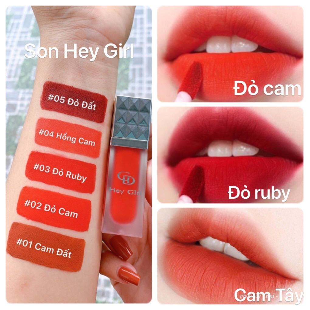 SON KEM SIÊU LỲ CAO CẤP HeyGirl-SON AN TOÀN CHO MẸ BẦU,Mềm Môi,Siêu Lỳ,k chì