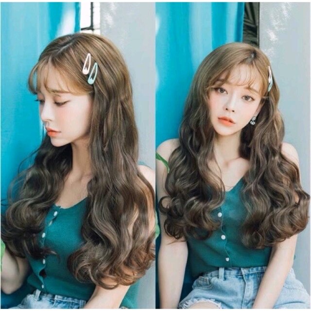 [HCM][ SIÊU NỮ TÍNH ] - TÓC GIẢ KẸP PHỒNG XOĂN DÀI 50CM K001