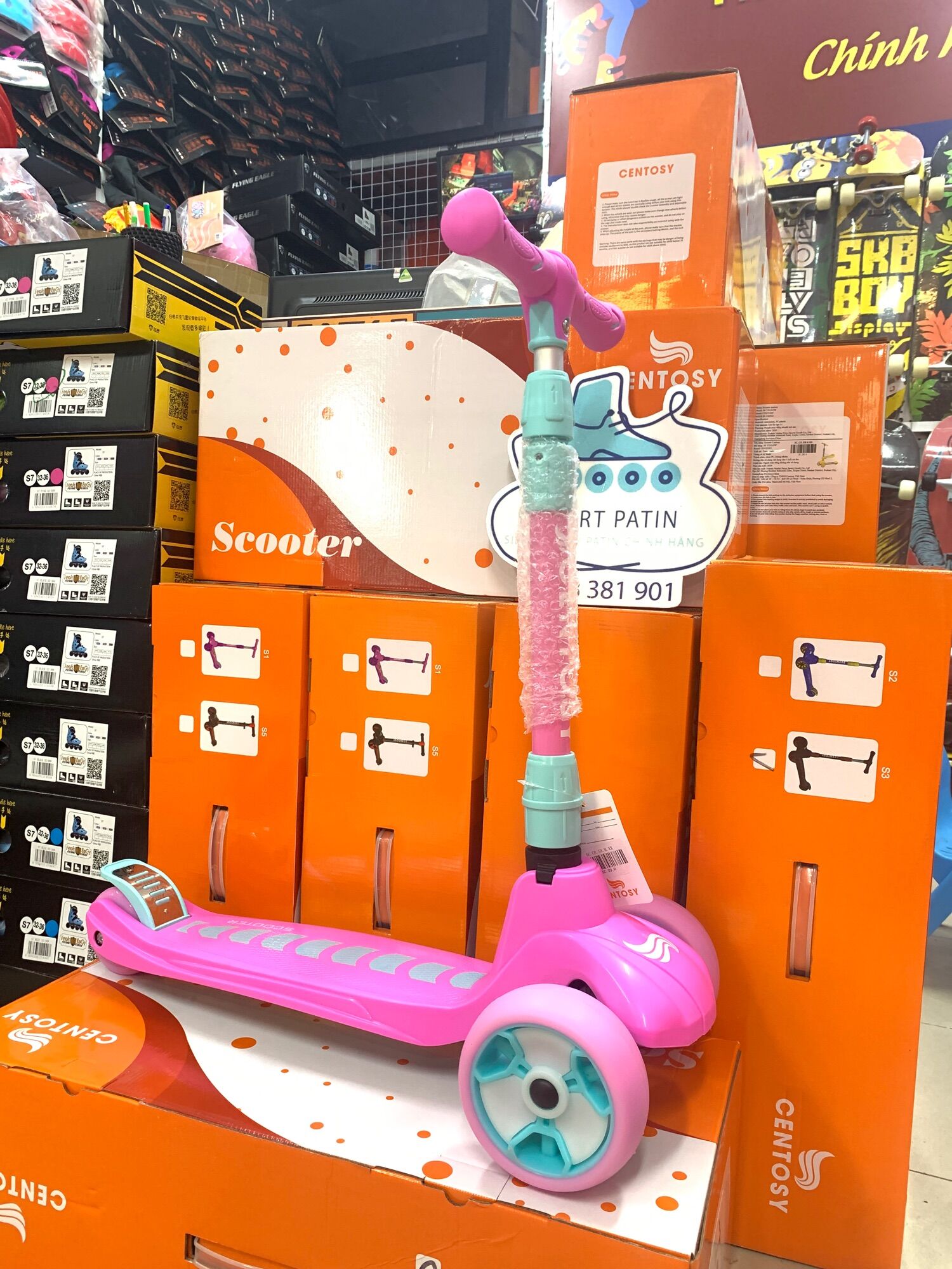 Scooter Centosy S3 cao cấp, bảo hành 5 năm